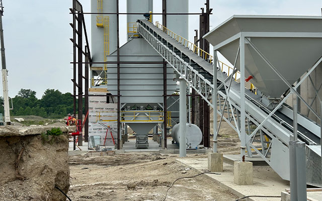progress picture of the new hardin plant