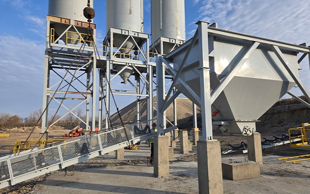 the worksite of the new hardin plant in Ohio.